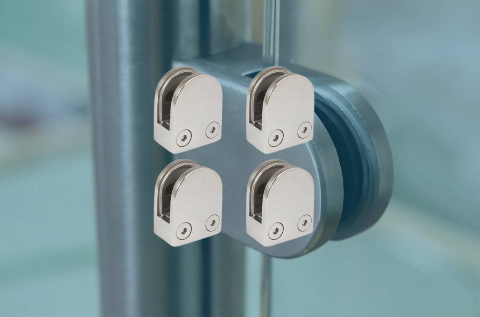 D Bracket Suitable for Flat Handrail