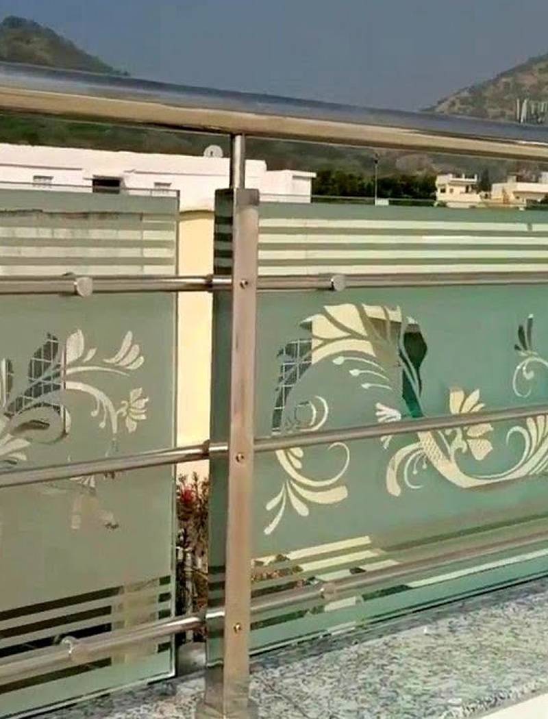 Balcony Glass Railing For Client Bunglow