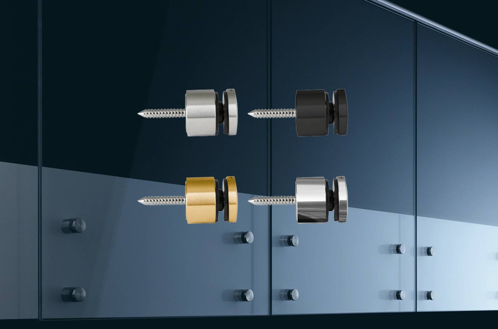PVD Colour Coated Glass Standoffs